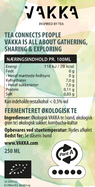 Økologisk Grøn Kombucha 24 dåser med 15% rabat