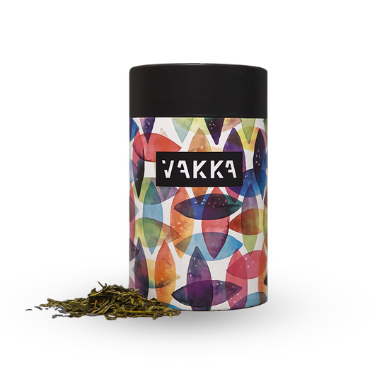 Organic green tea in a can (50 g)